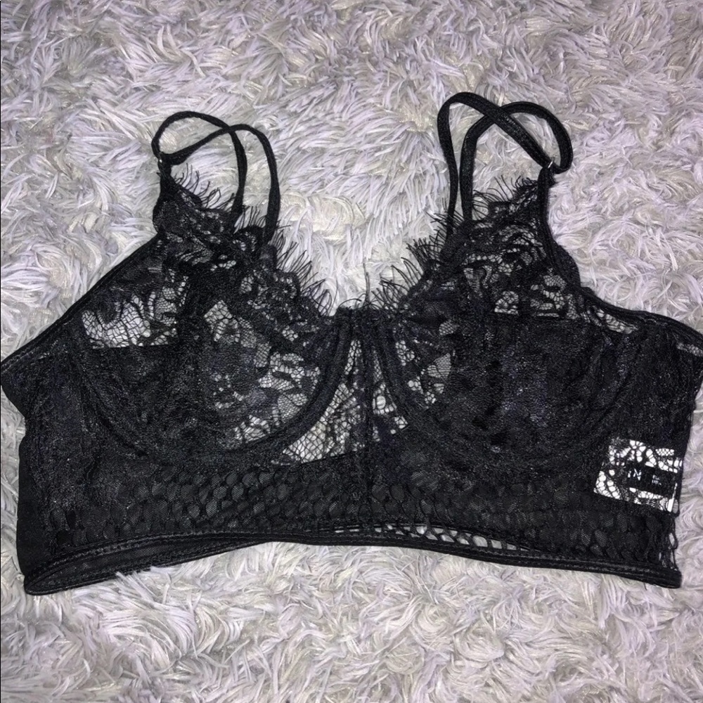 SheIn Black Lace Bralette Small